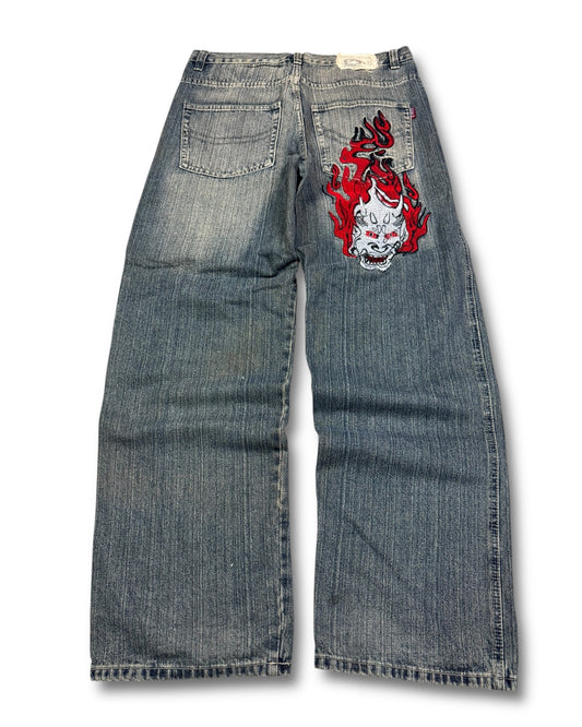 2000's Dermson Japanese Baggy Jeans *very rare 34x34 (L)
