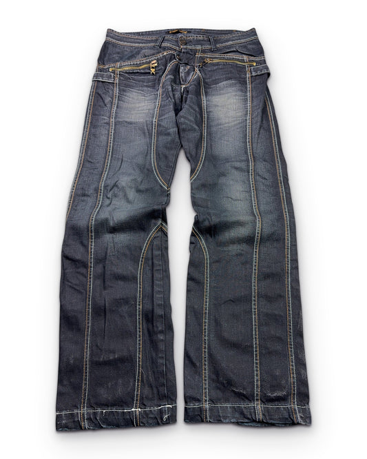 2000's Takeshy Kurosawa Japanese Archive Baggy Jeans *very rare 36x32 (XL)