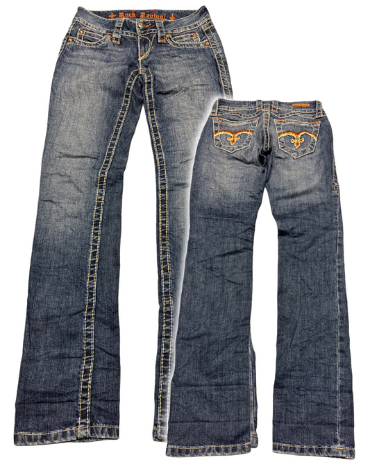 2000‘s Rock Revival Low Waist Jeans Women‘s *selten (S)