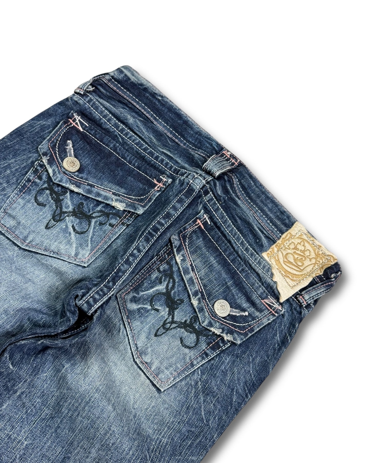 2000's Brappers Japanese Archive Low Waist/Flared Jeans Women's *very rare 29x30 (S)