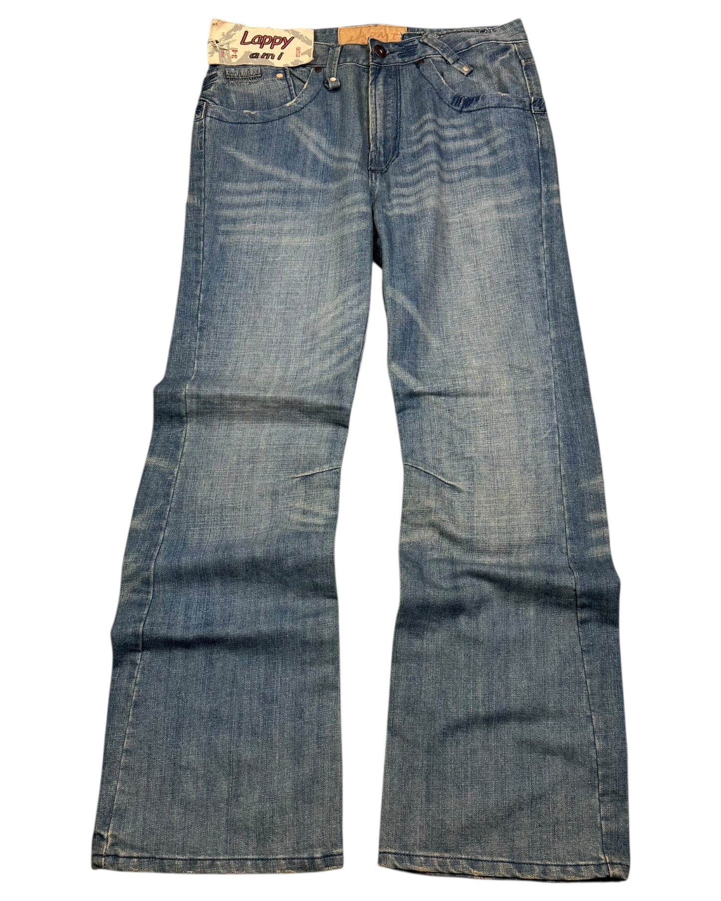 2000‘s Lappy Ami Deadstock Baggy Jeans *rare 34x34