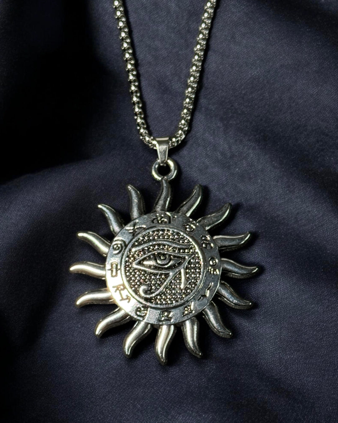 Eclipse Eye Stainless Steel Necklace
