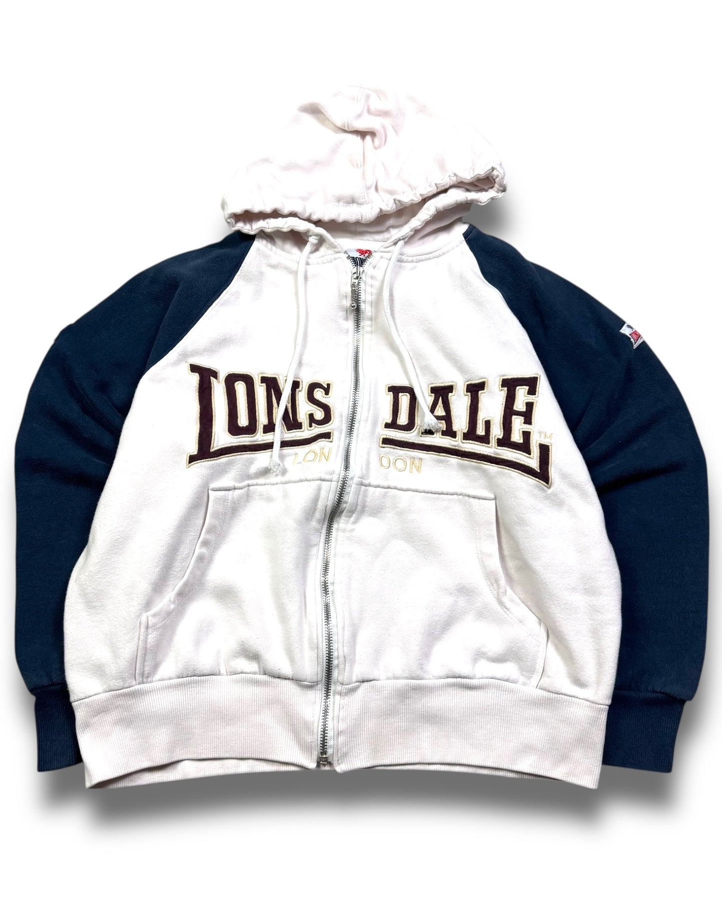 2000's Lonsdale Cropped Fit Zip Hoodie *rare (M)