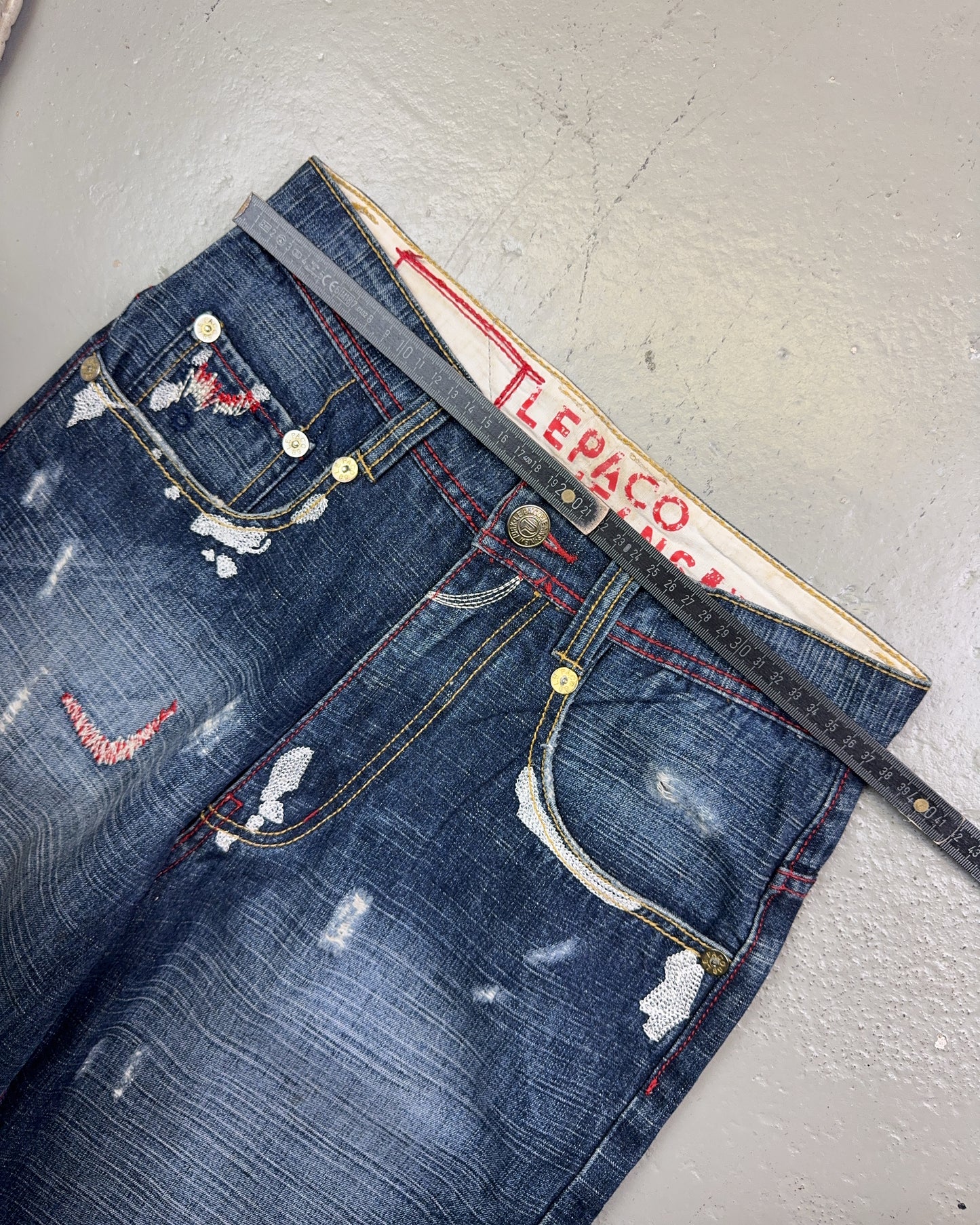 2000's Lepaco Hip Hop Baggy Jeans *very rare 28x32 (S)