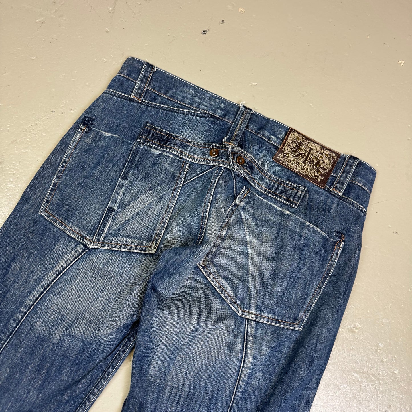 2000‘s Ddp True Blue Baggy Jeans 33x33