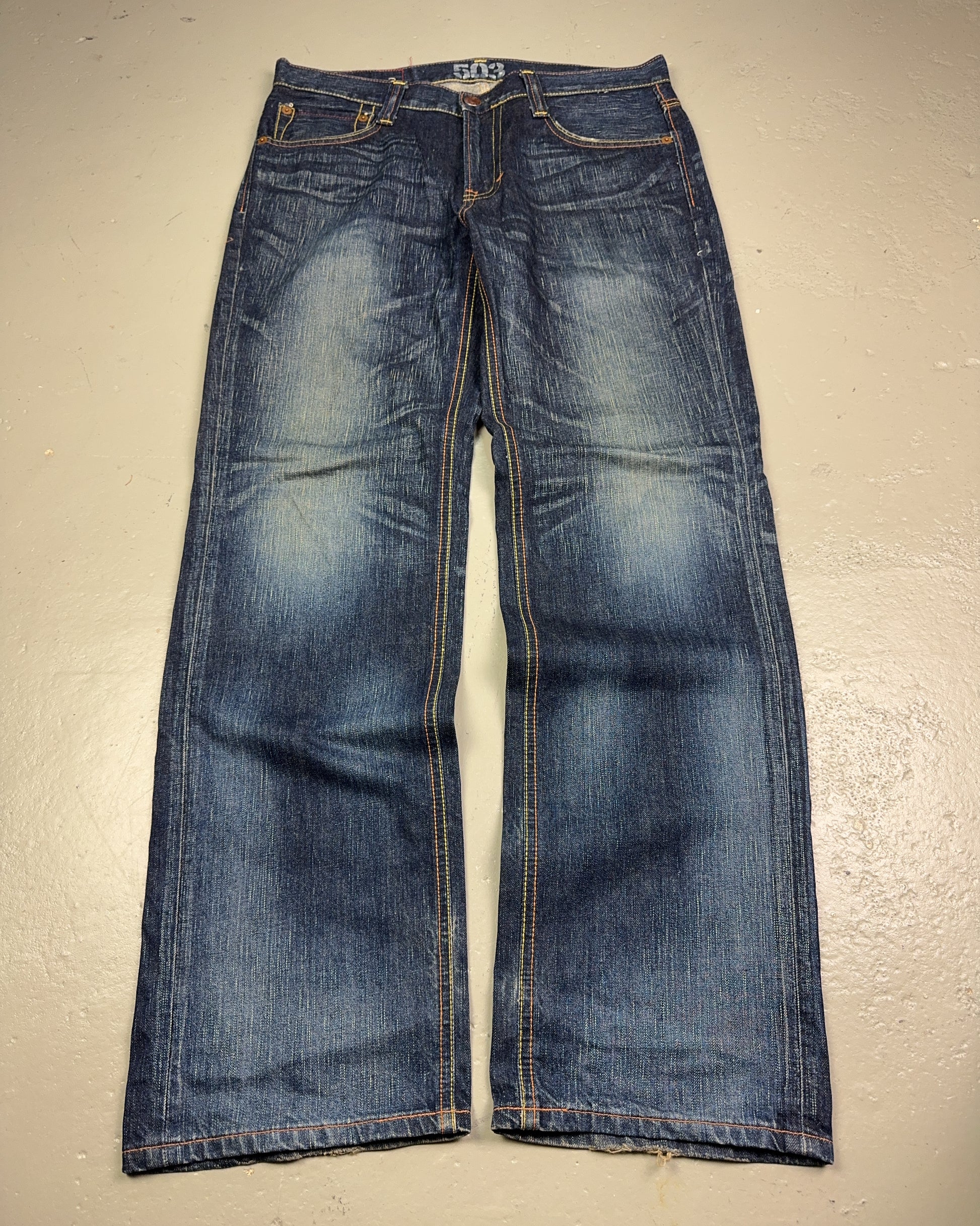 2000's Blue Trip Japanese Archive Baggy Jeans *very rare 38x34 (XXL)