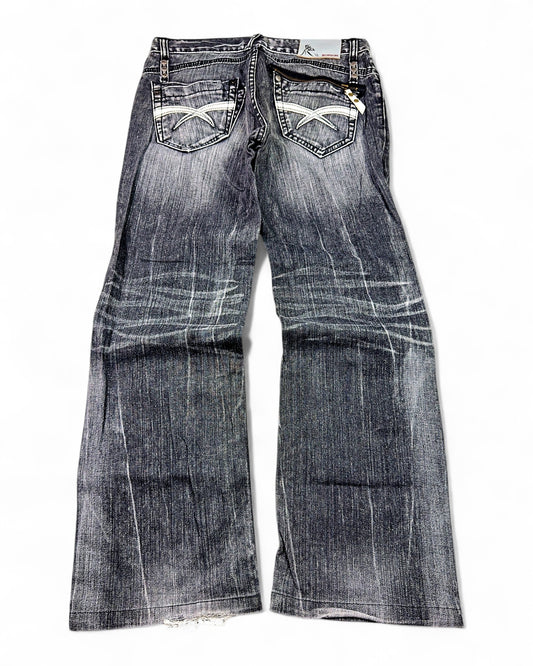 2000's Bobson Japanese Archive Straight/Baggy Jeans *rare 32x30 (M)