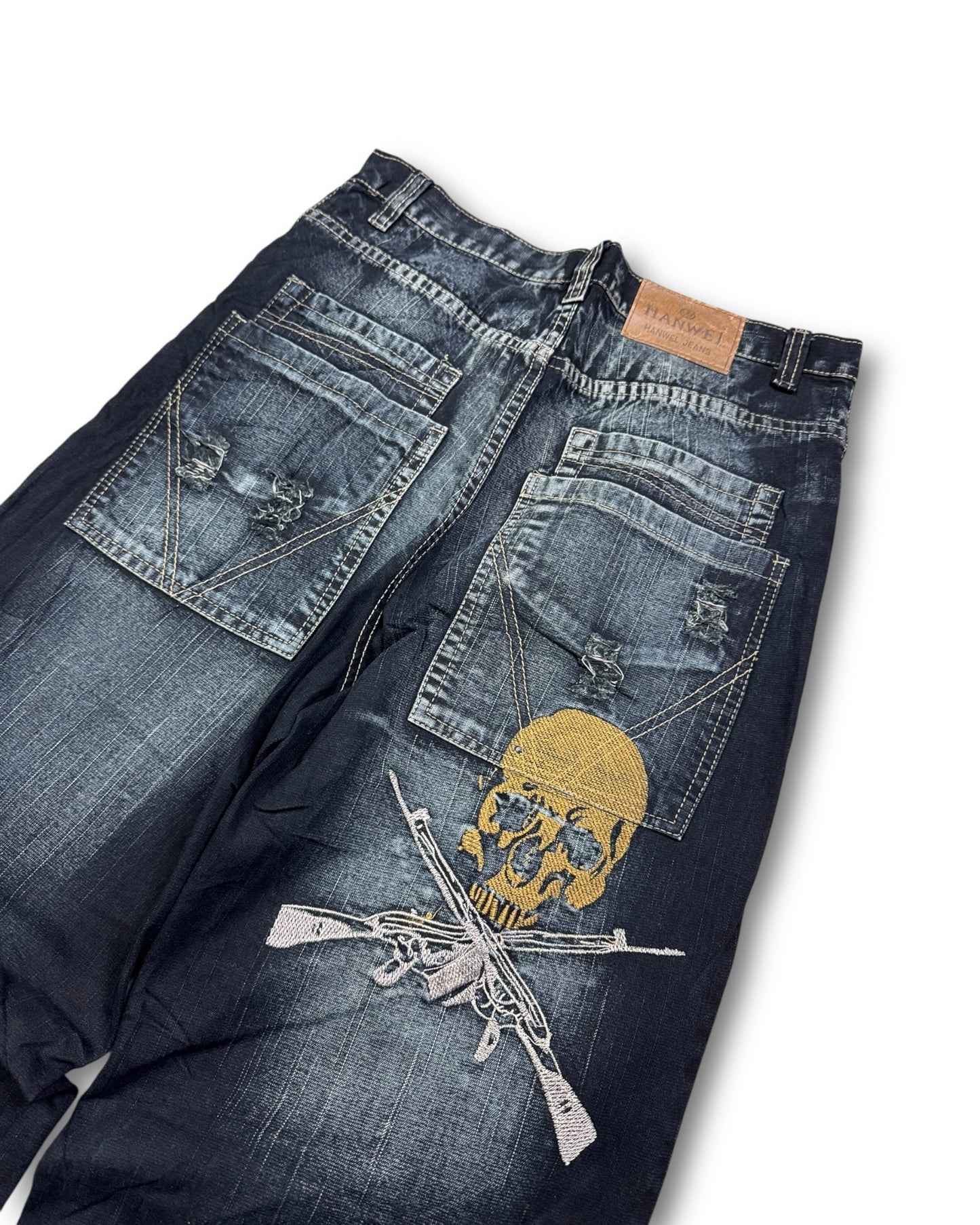 2000's Hanwei Japanese Baggy Jeans *very rare 30x34 (M)