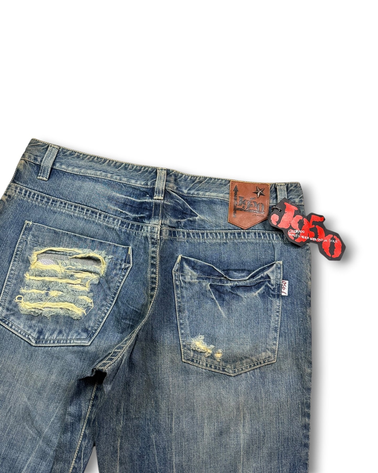 2000's J550 Deadstock Japanese Baggy Jeans *very rare 38x34 (XXL)