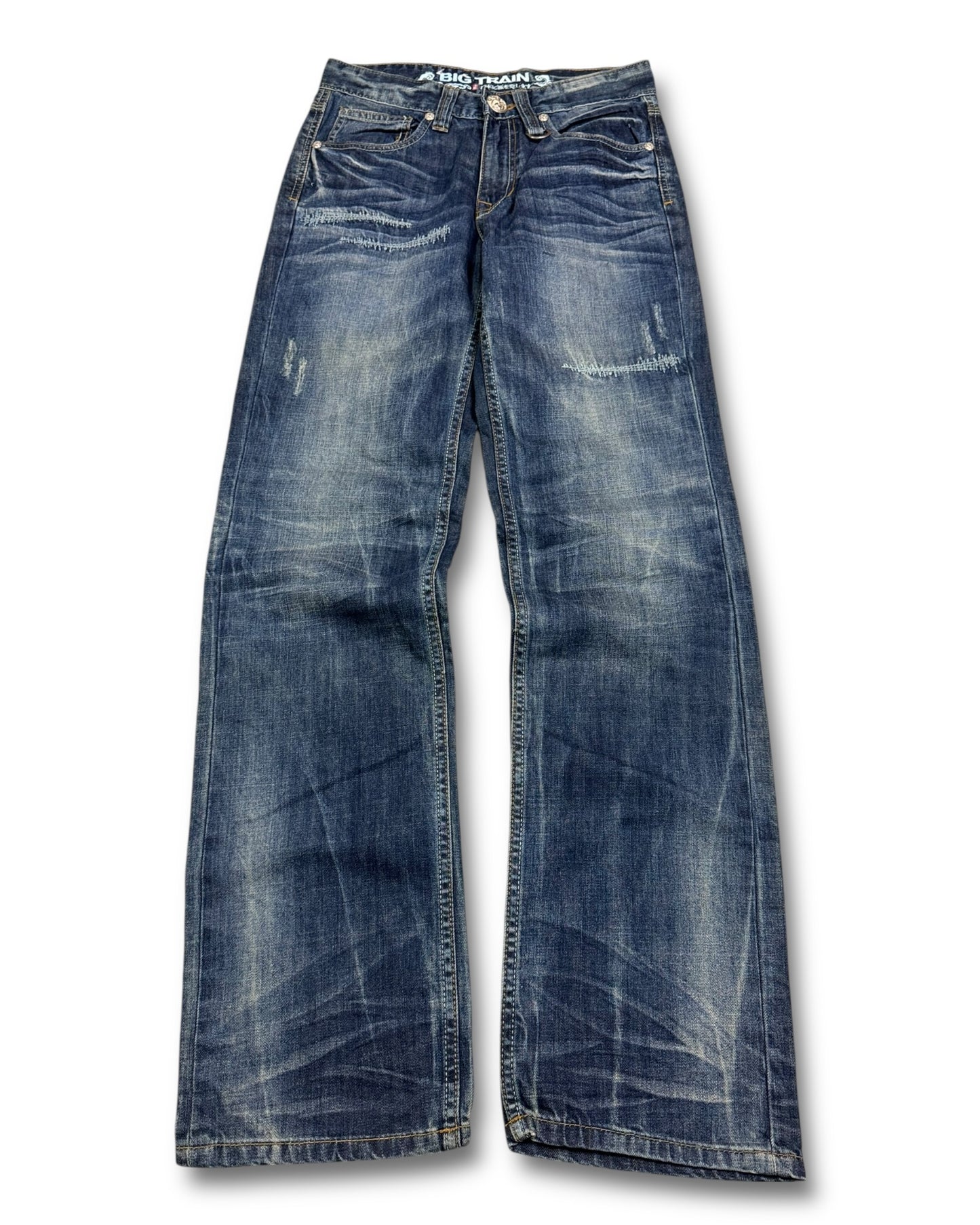 2000's Big Train Japanese Straight Jeans *very rare 28x32 (S)