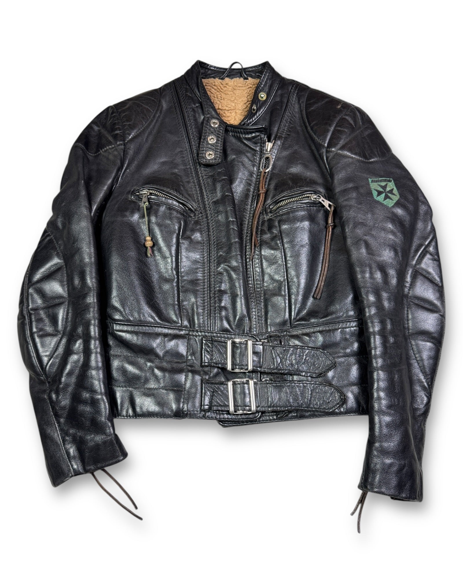 1990's Harro Biker Leather Jacket *very rare (S)