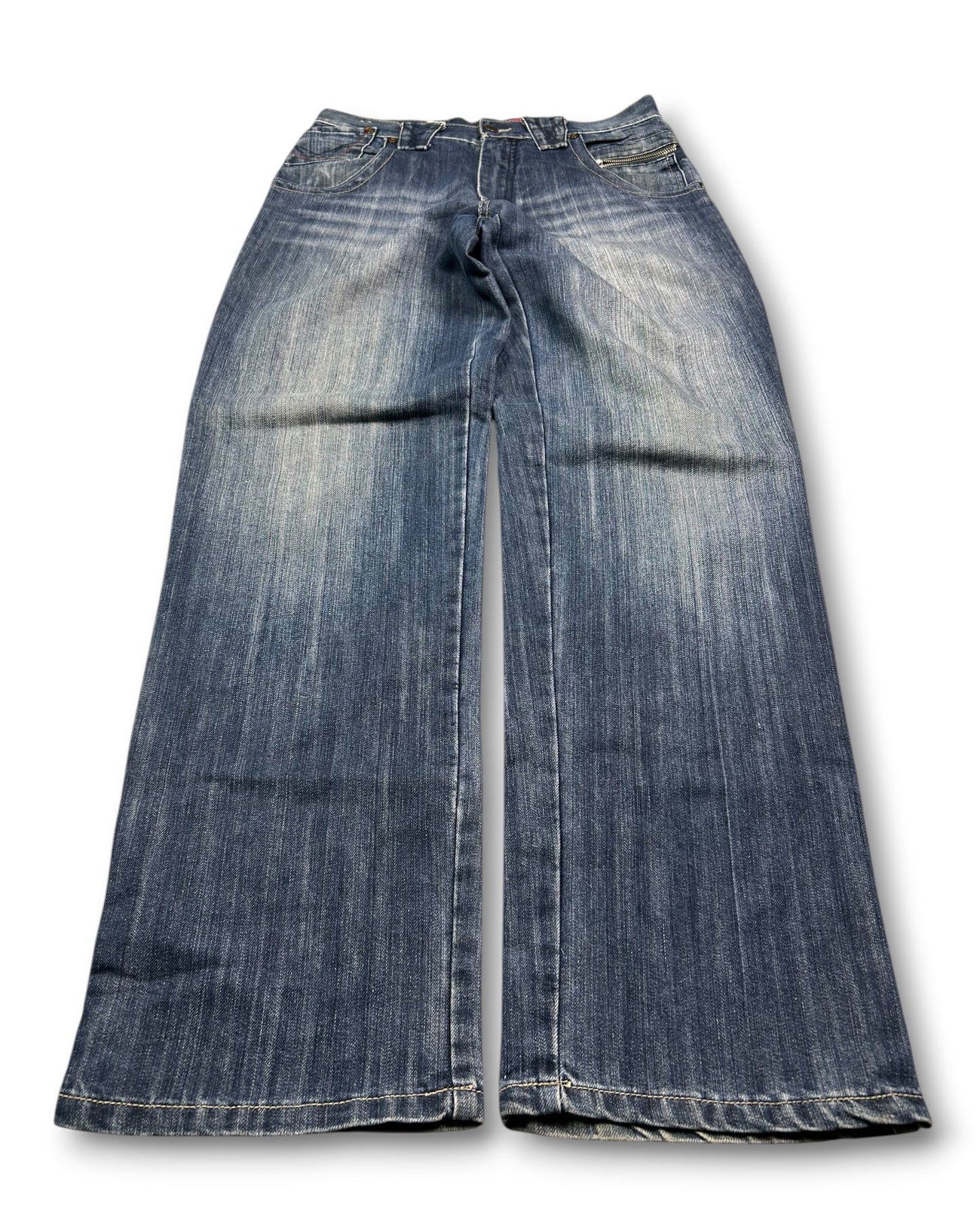 2000's Aone Blue Japanese Baggy Jeans *rare 30x32 (M)