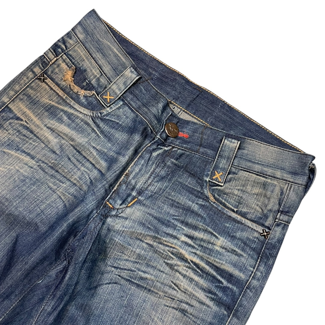 2000‘s Crazy Washing Baggy Jeans *rare 31x34