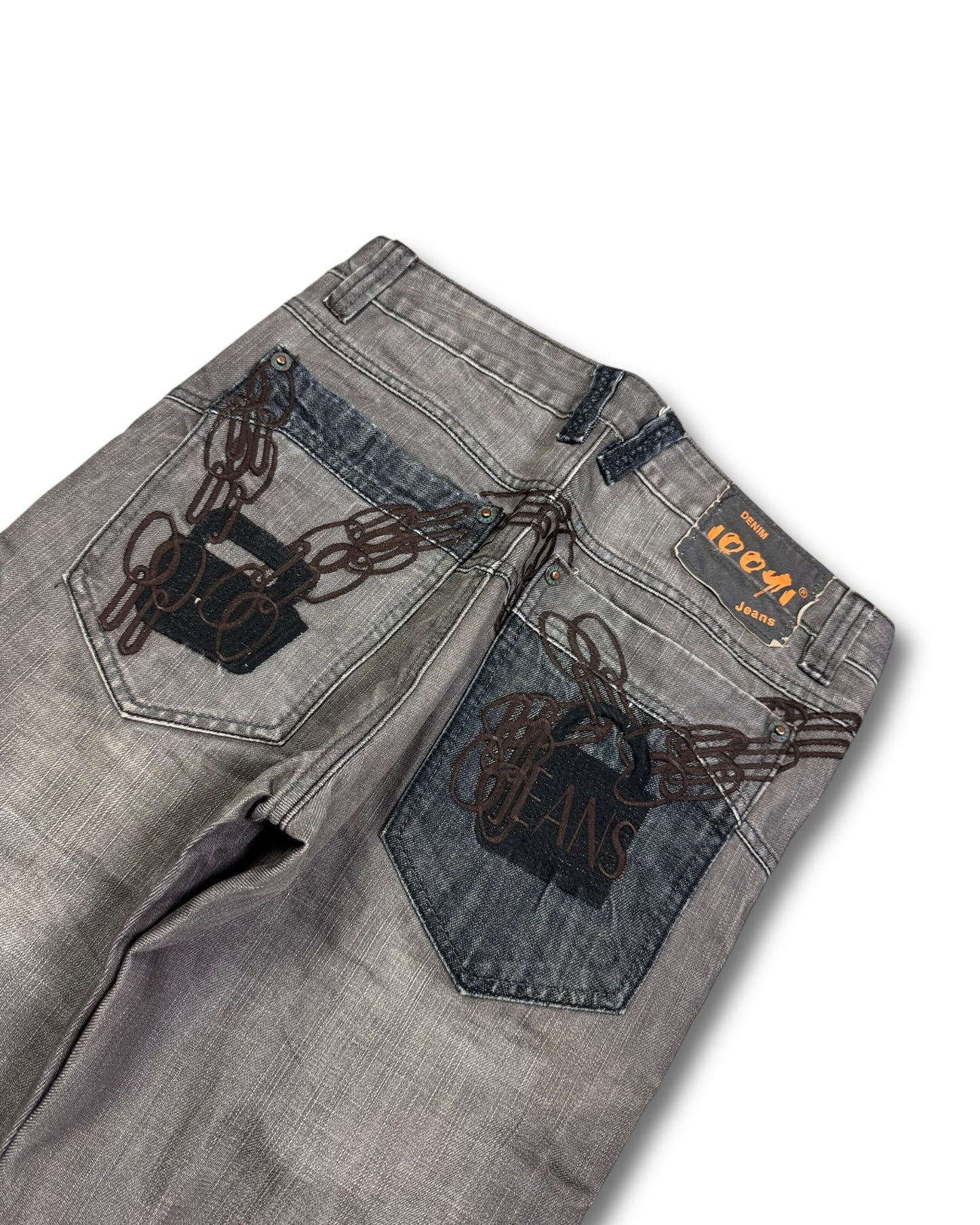 2000's 100yi Japanese Straight/Baggy Jeans *rare 32x34 (M)