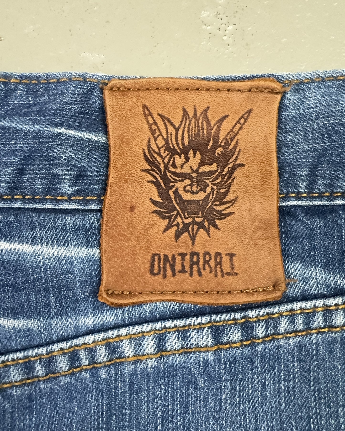 2000's Oniarai Japanese Baggy Jeans *rare 32x32 (M)