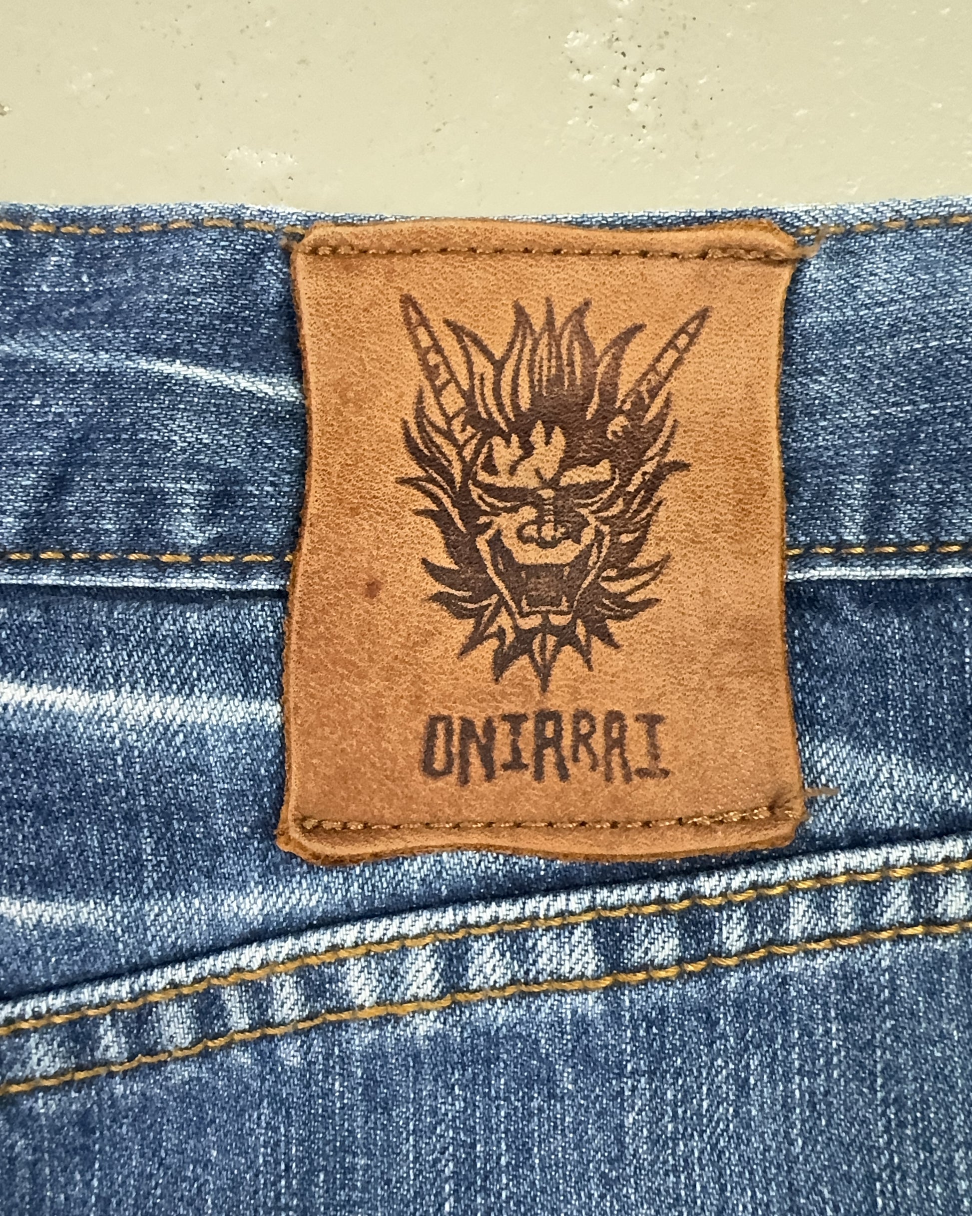 2000's Oniarai Japanese Baggy Jeans *rare 32x32 (M)