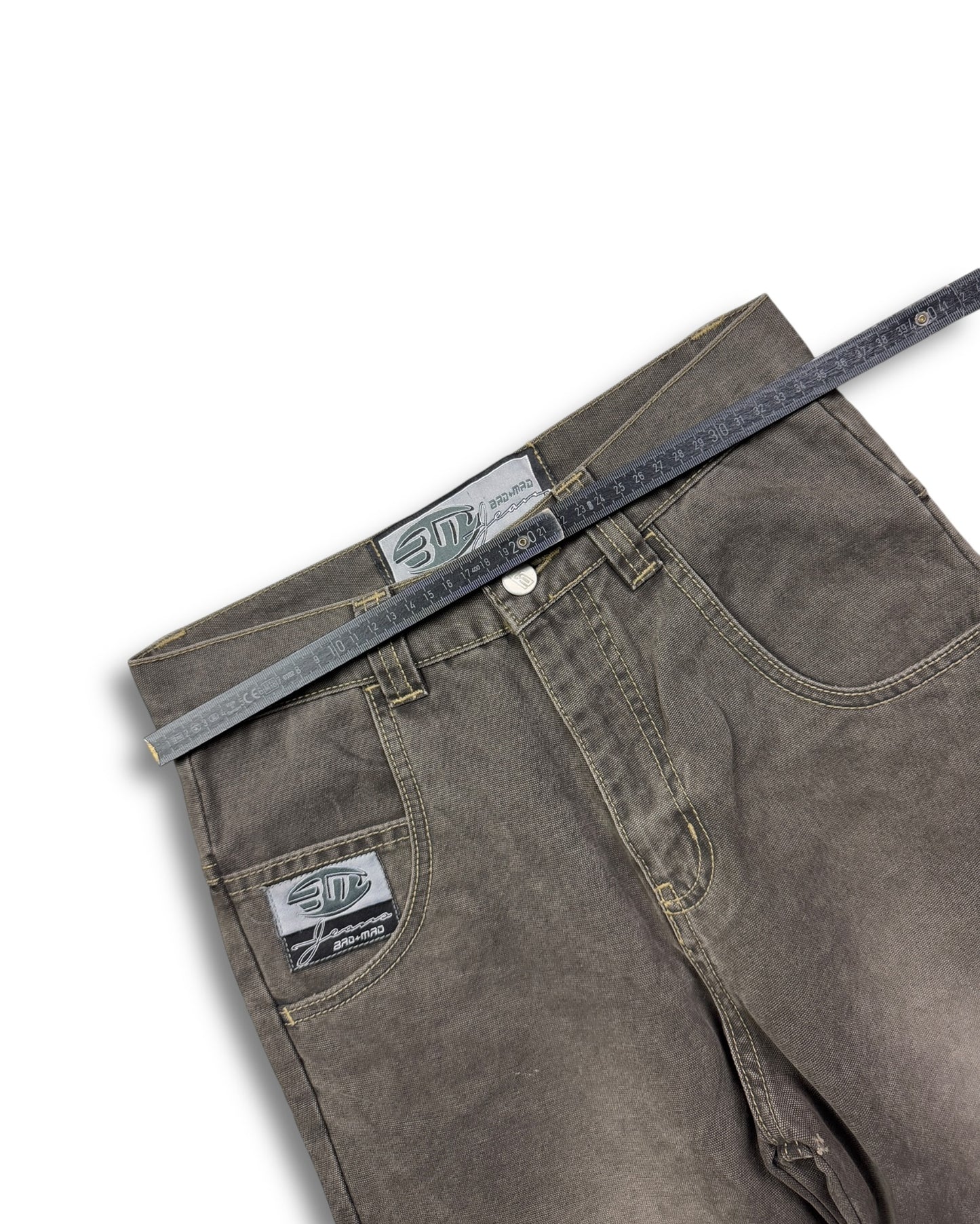 2000's BAD+MAD Hip Hop Baggy Jeans *very rare 26x26 (XS)