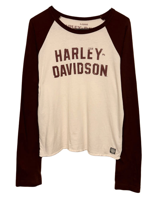 2000‘s Harley Davidson Barcelona Slim/Cropped Longsleeve *rare (M)