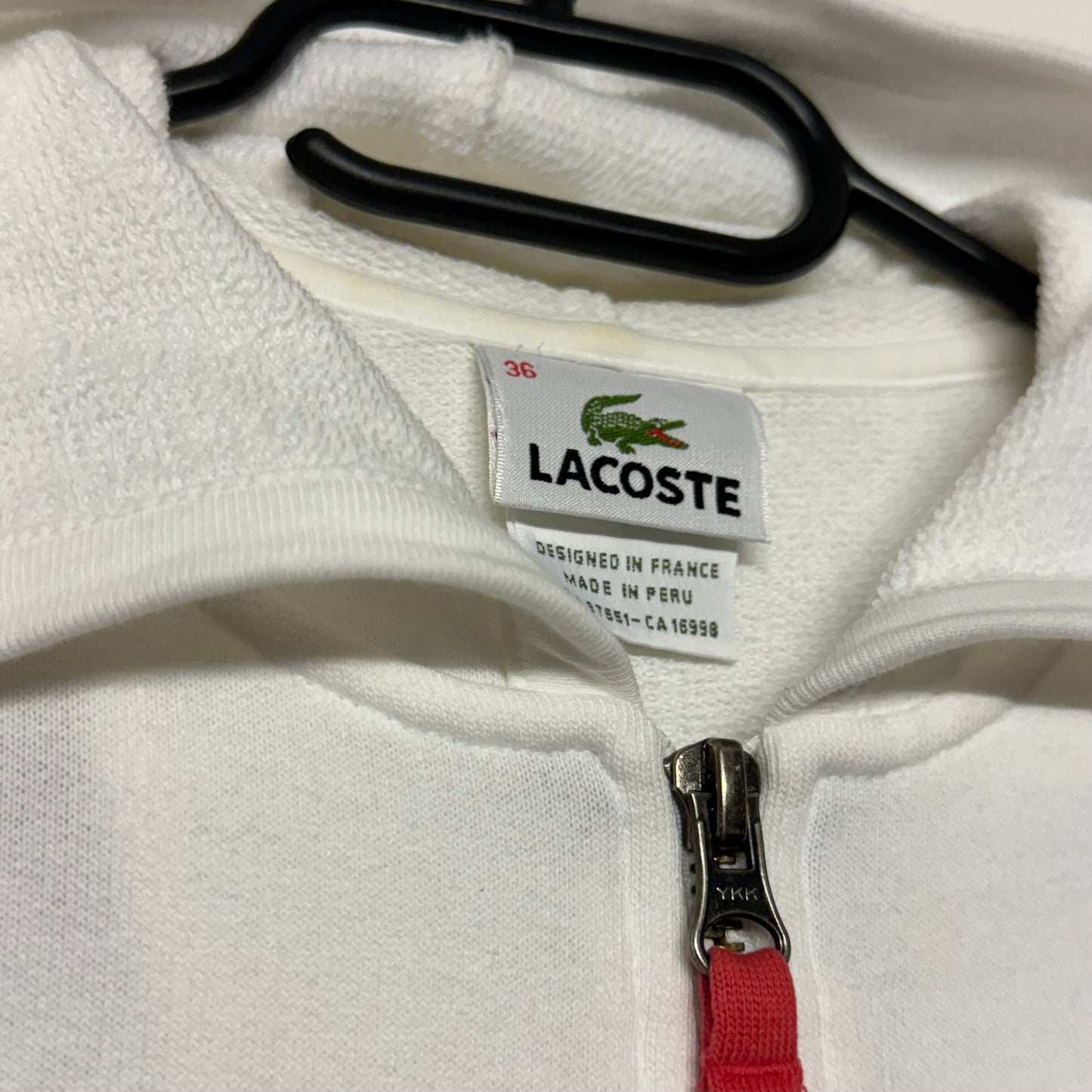 00‘s Lacoste Zip Hoodie Women‘s *selten (S)