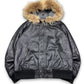 2000's Break Through Leather Fur Jacket Women's *very rare (XL)
