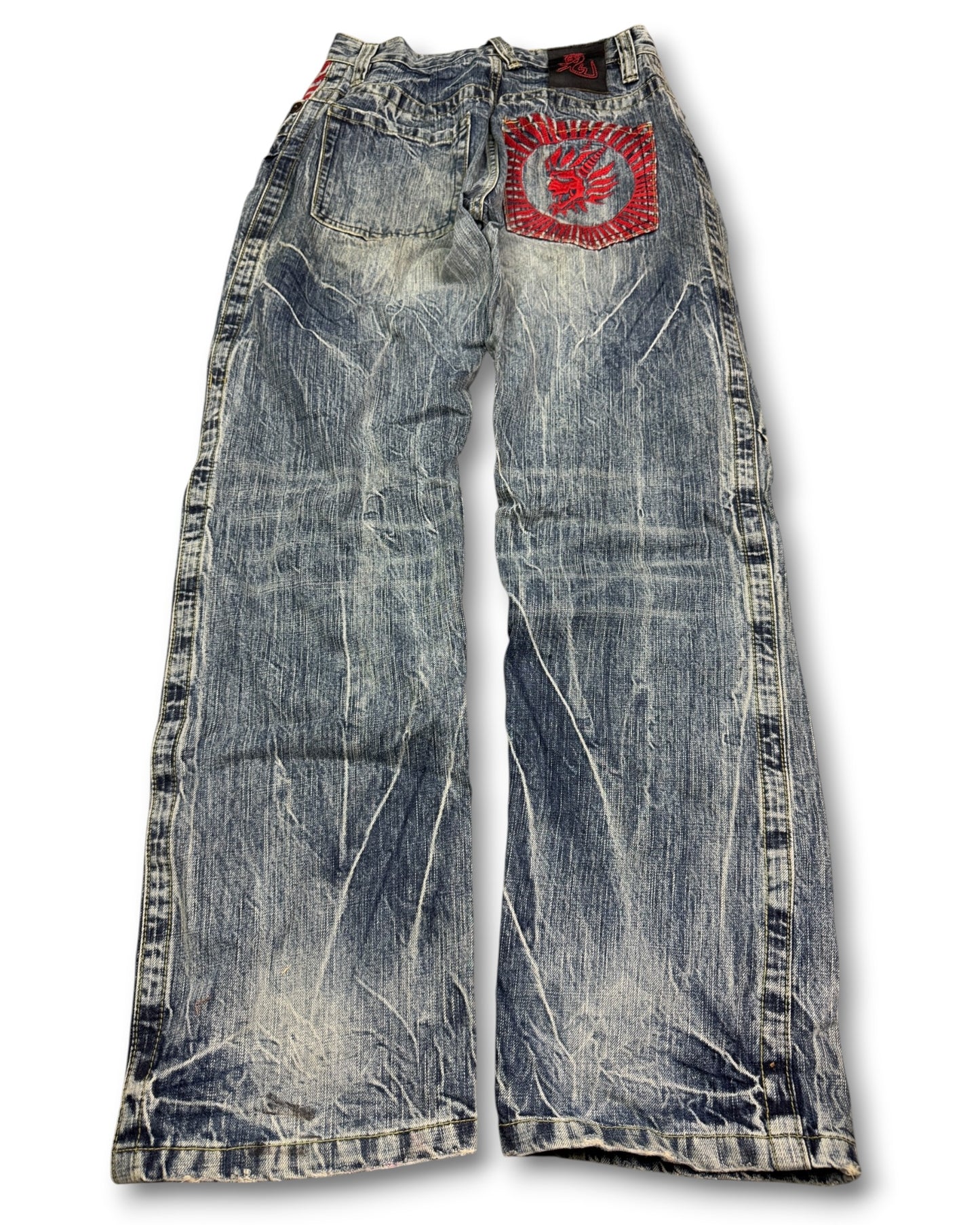 2000's Oniarai Straight/Baggy Japanese Archive Jeans *very rare 28x32 (S)