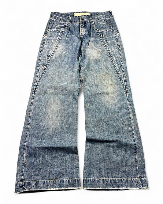 2000's T2X Korean Archive Baggy/Bootcut Jeans *very rare 32x34 (M)