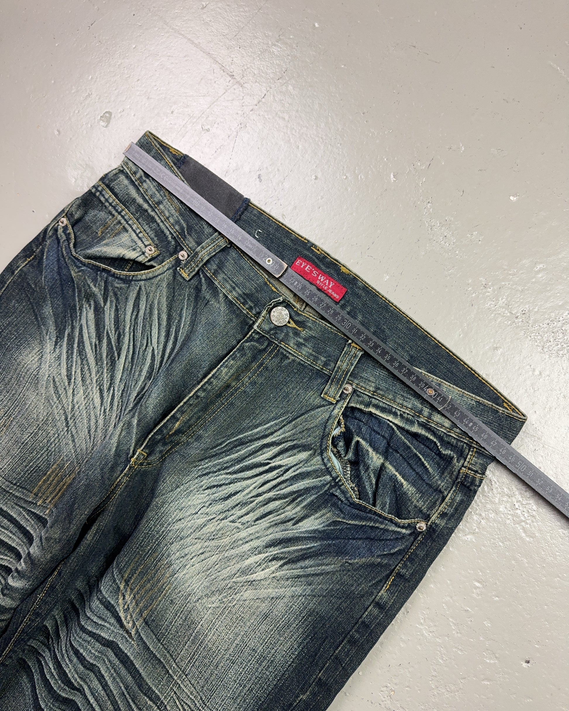 2000's Eyes-Way Japanese Baggy Jeans *rare 38x32 (XXL)
