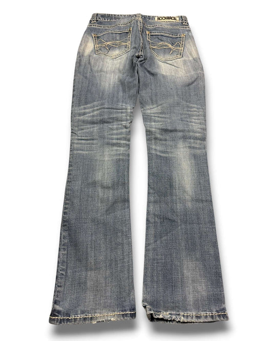 2000's Rock & Roll Low Waist/Bootcut Jeans Women's * W27 (M)