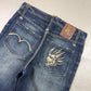 2000's Oniarai Japanese Straight/Baggy Jeans *rare 32x34 (M)