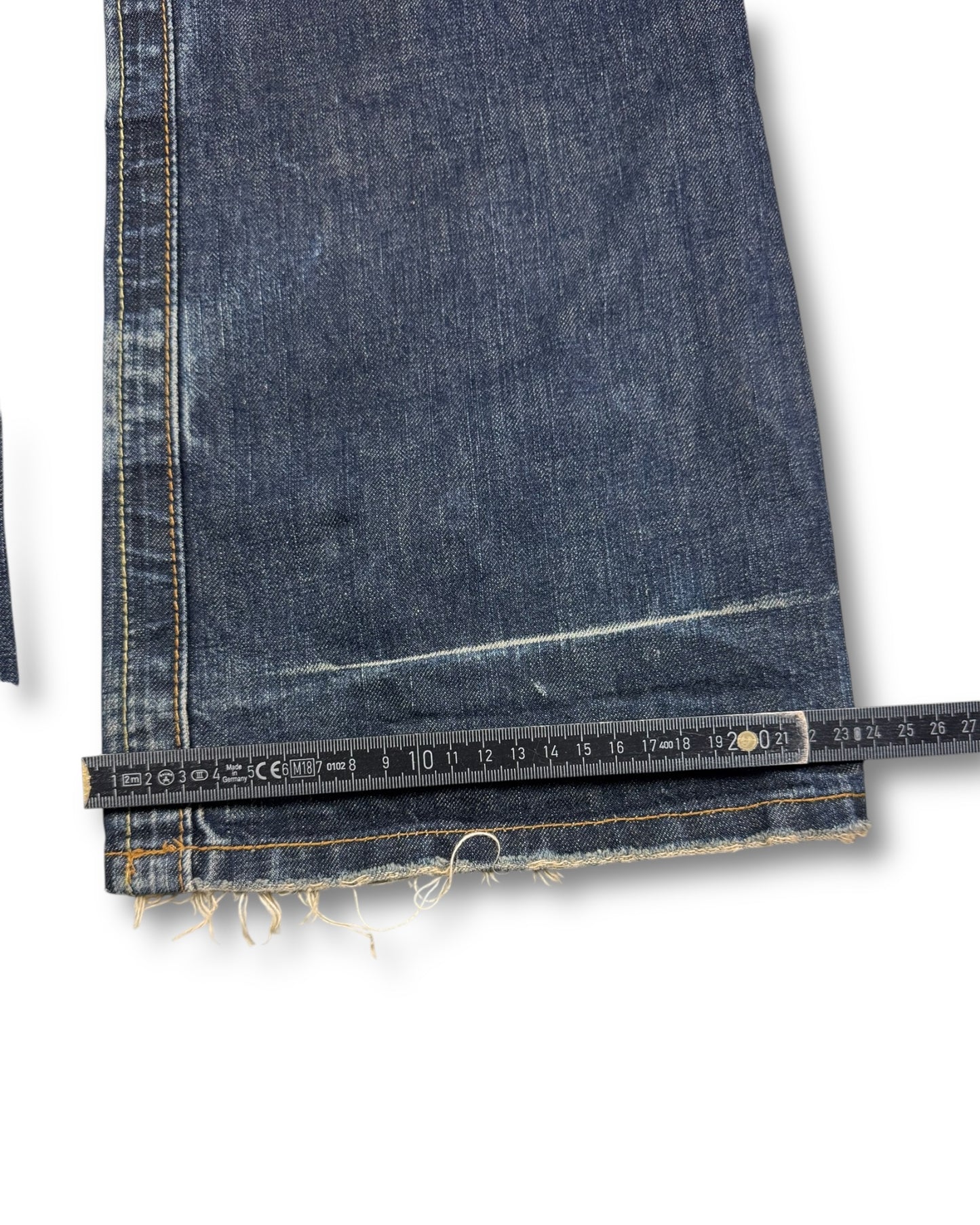 2000's Blue Way Straight/Baggy Japanese Jeans *very rare 32x34 (M)