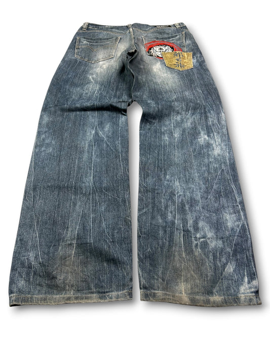 2000's Big Group Baggy Japanese Jeans *very rare 34x34 (L)