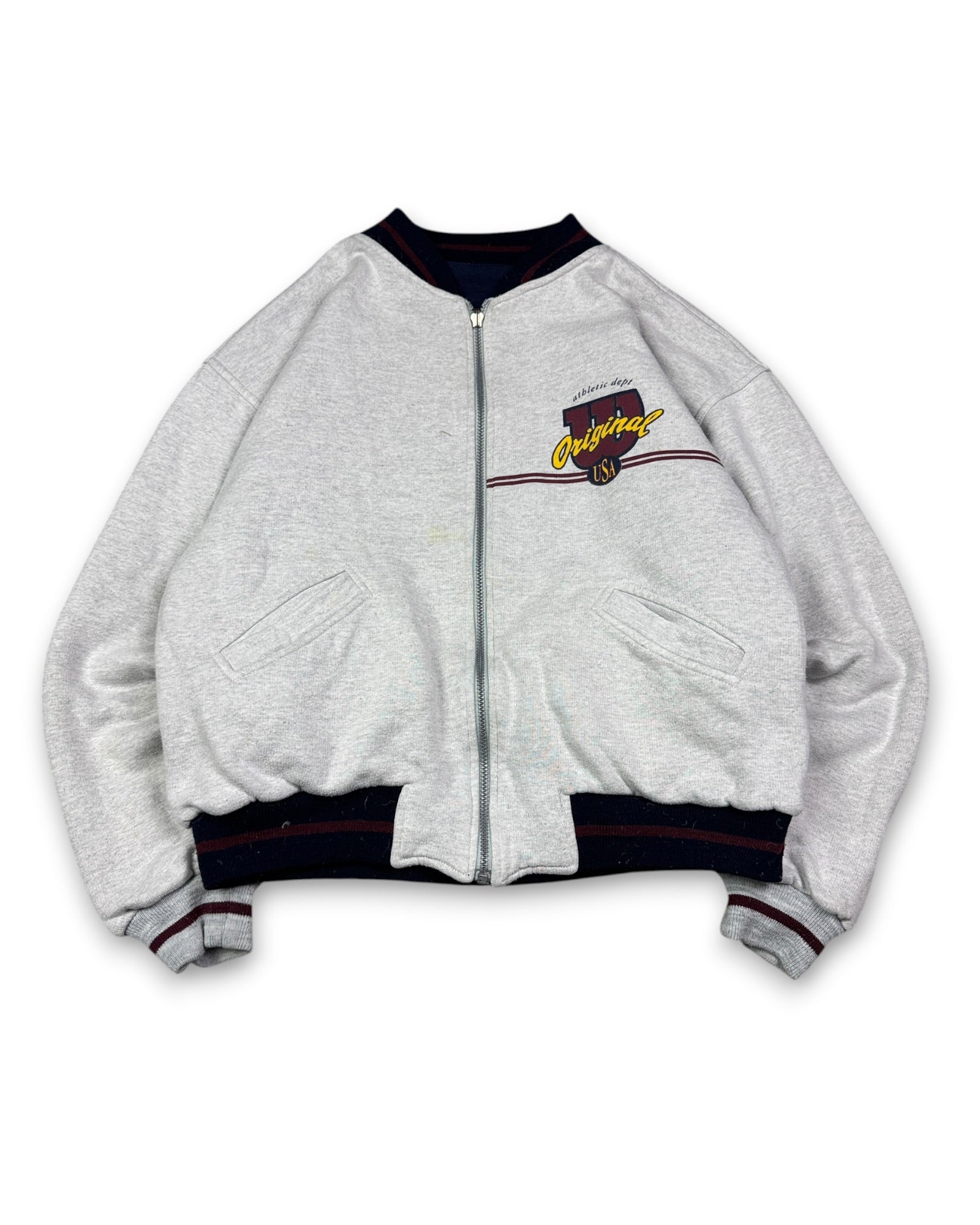 1990's Wilson 2in1 Reversible College Jacket *extremely rare (L)