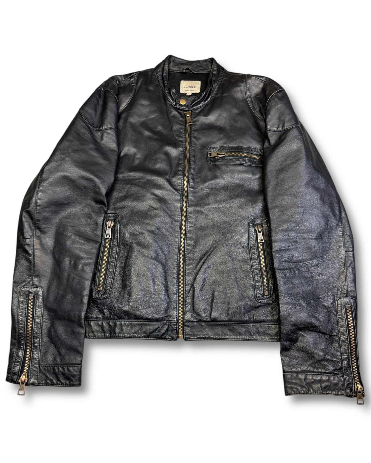 1990's Conbipel Leather Jacket *rare (L)