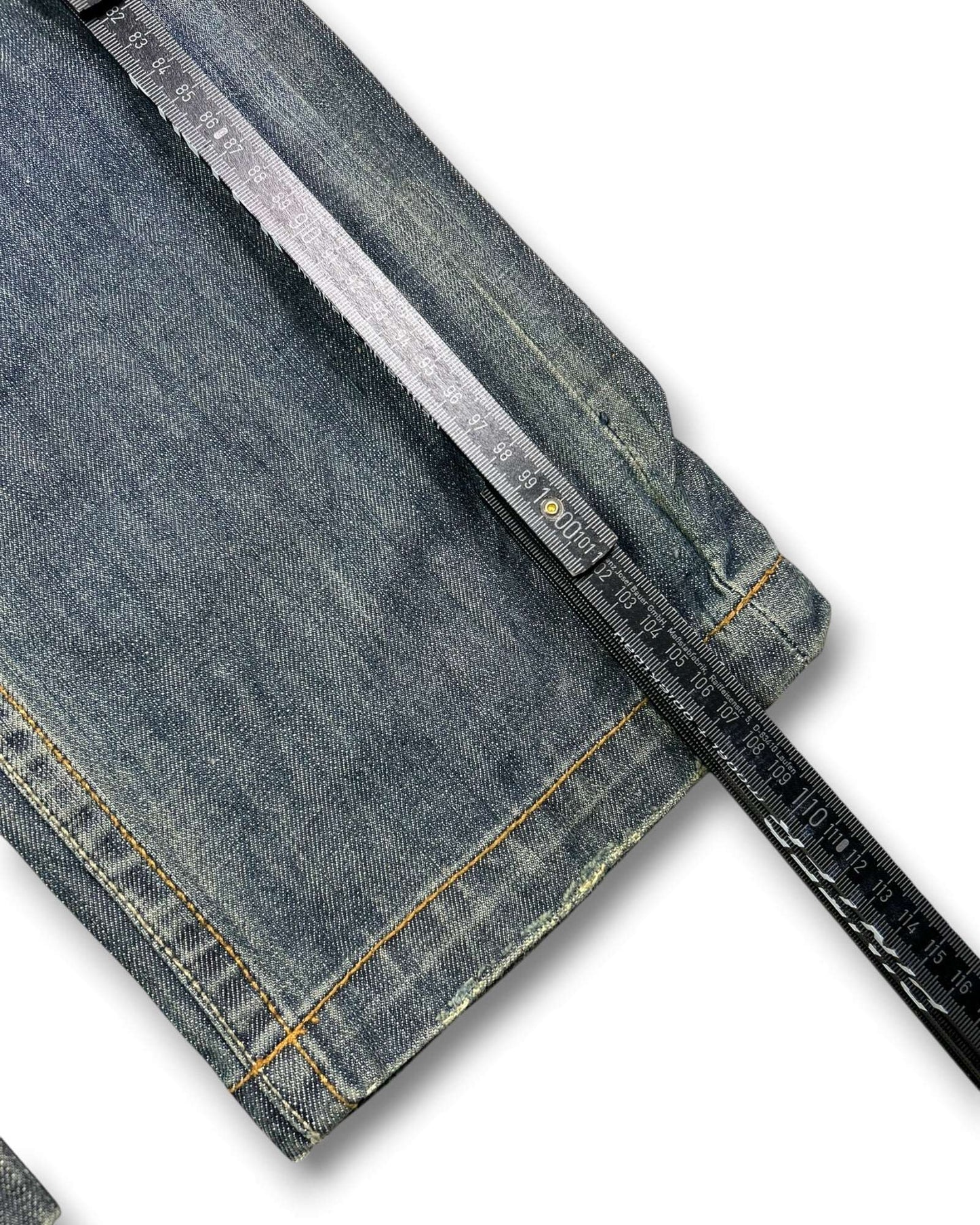 2000's Tough Jeansmith Straight/Baggy Deadstock Japanese Jeans *very rare 30x32 (M)
