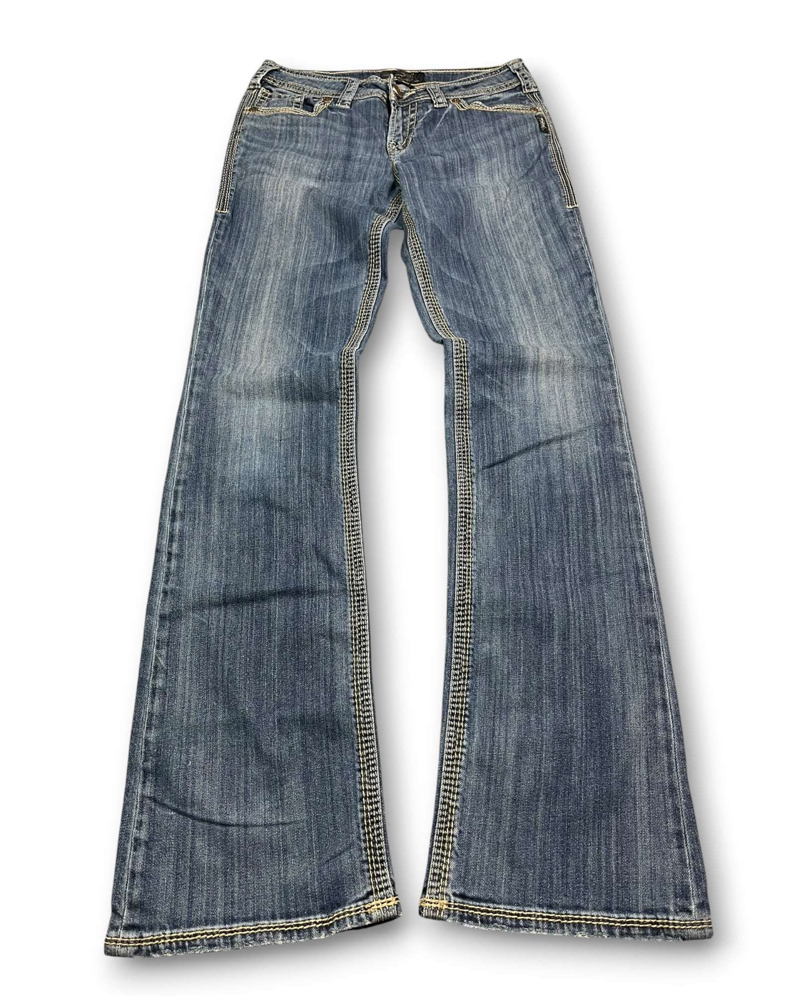 2000's Silver Low Waist/Bootcut Jeans Women's * W30 (M)