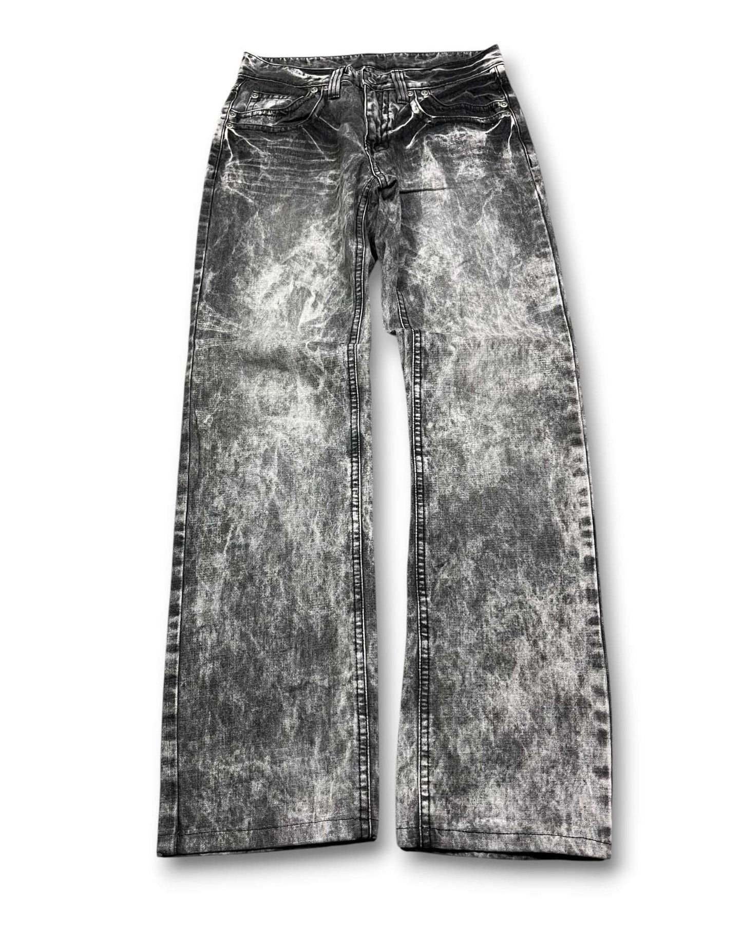 2000's Big Group Straight Japanese Jeans *rare 30x32 (M)