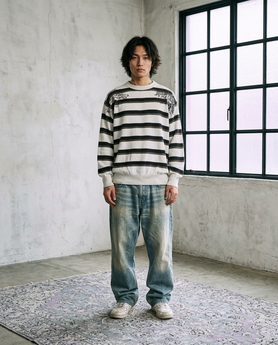 Model wearing YOU Knit Sweater XL