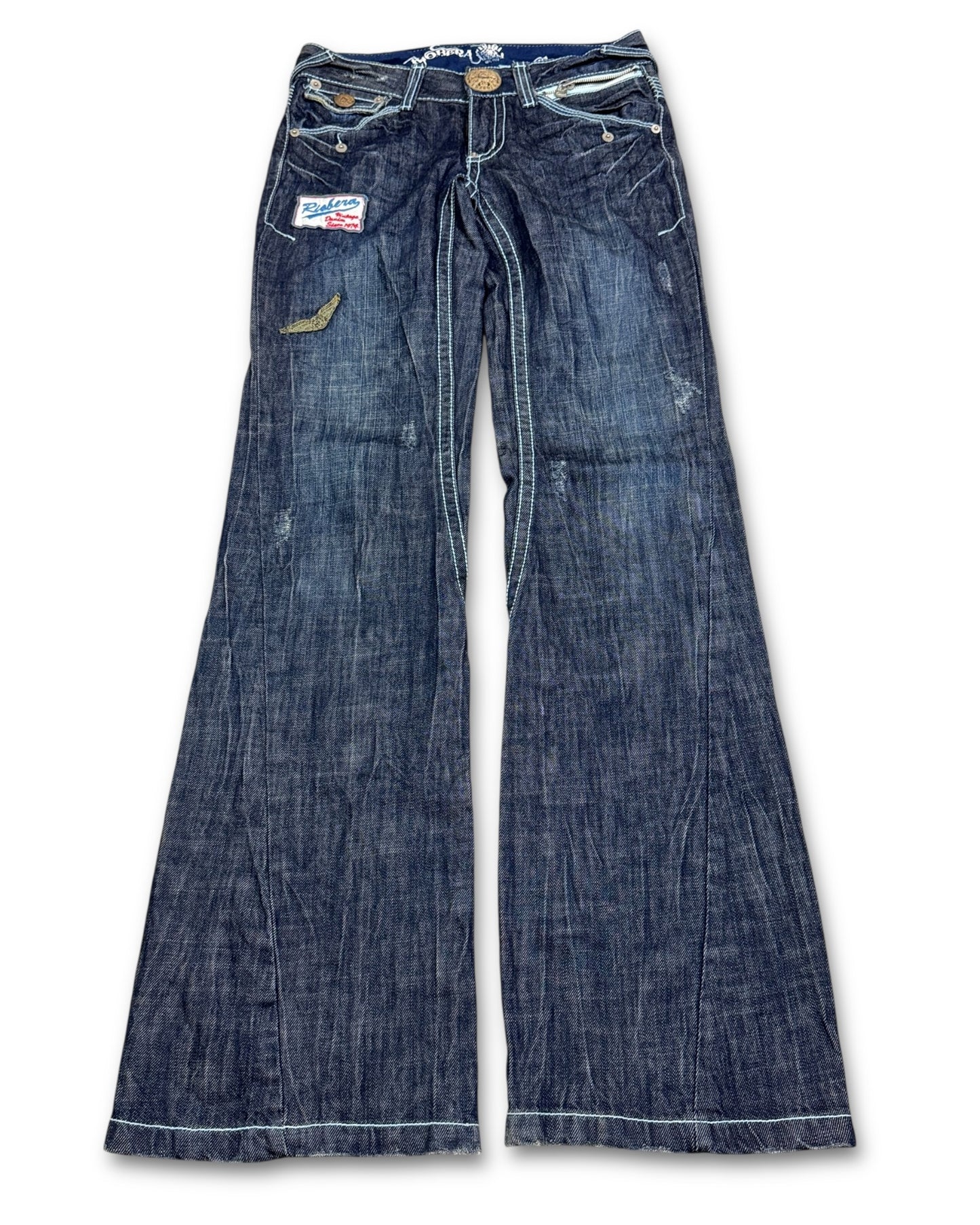 2000's Riobera Japanese Archive Flared Jeans Women's *very rare 28x32 (S)