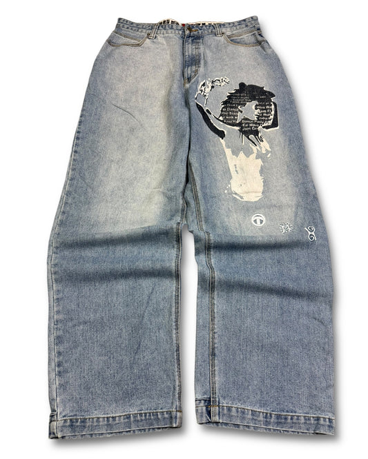 2000's Wazzup Hip Hop Baggy Jeans *very rare 32x32 (M)