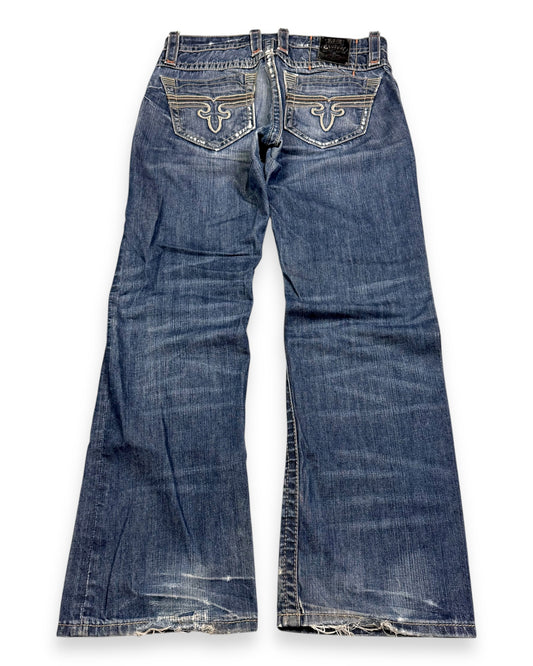 2000’s Rock Revival Baggy Bootcut Jeans *selten 32x32