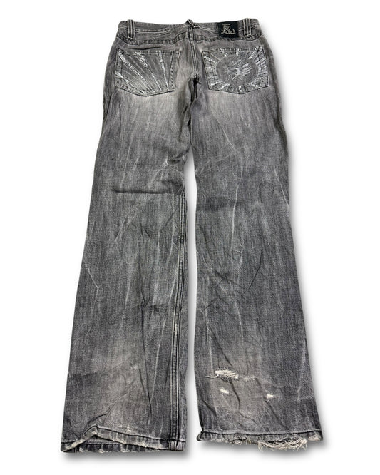 2000's Oniarai Straight/Baggy Japanese Jeans *very rare 32x32 (M)