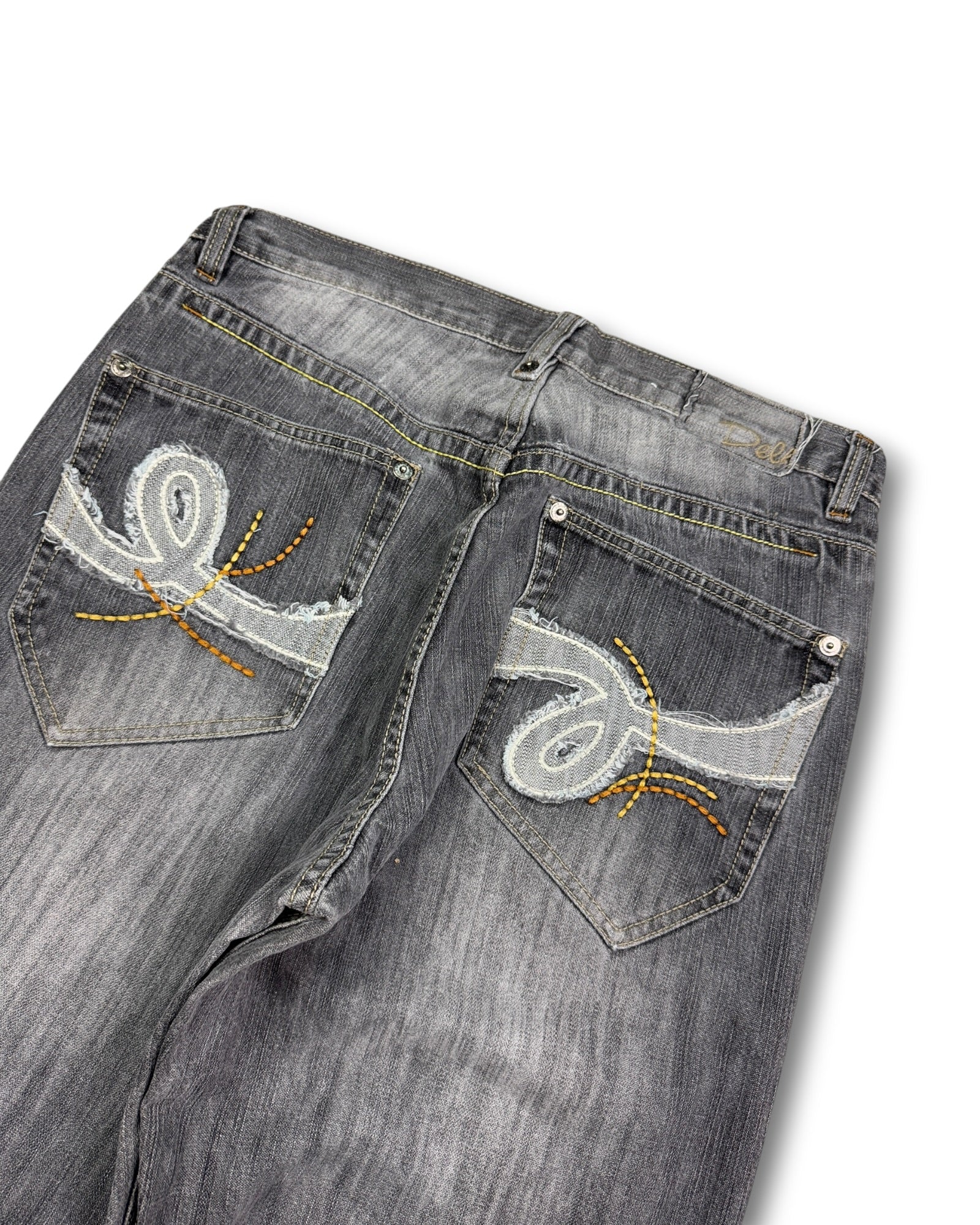 2000's Delf Baggy Hip Hop Jeans *rare 36x32 (XL)