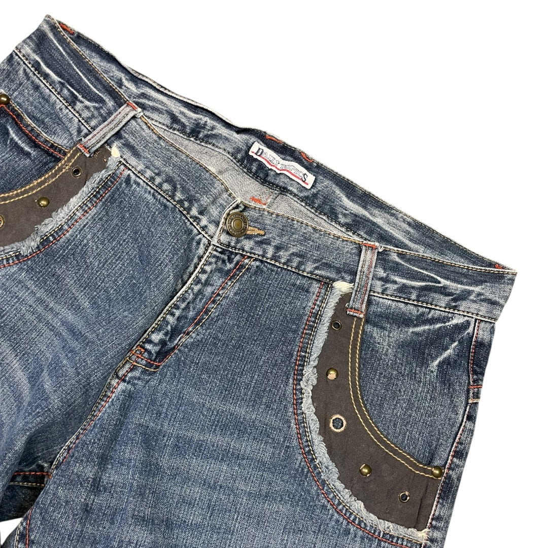 2000‘s Daily Topics Hip Hop Baggy Jeans *rare 34x32