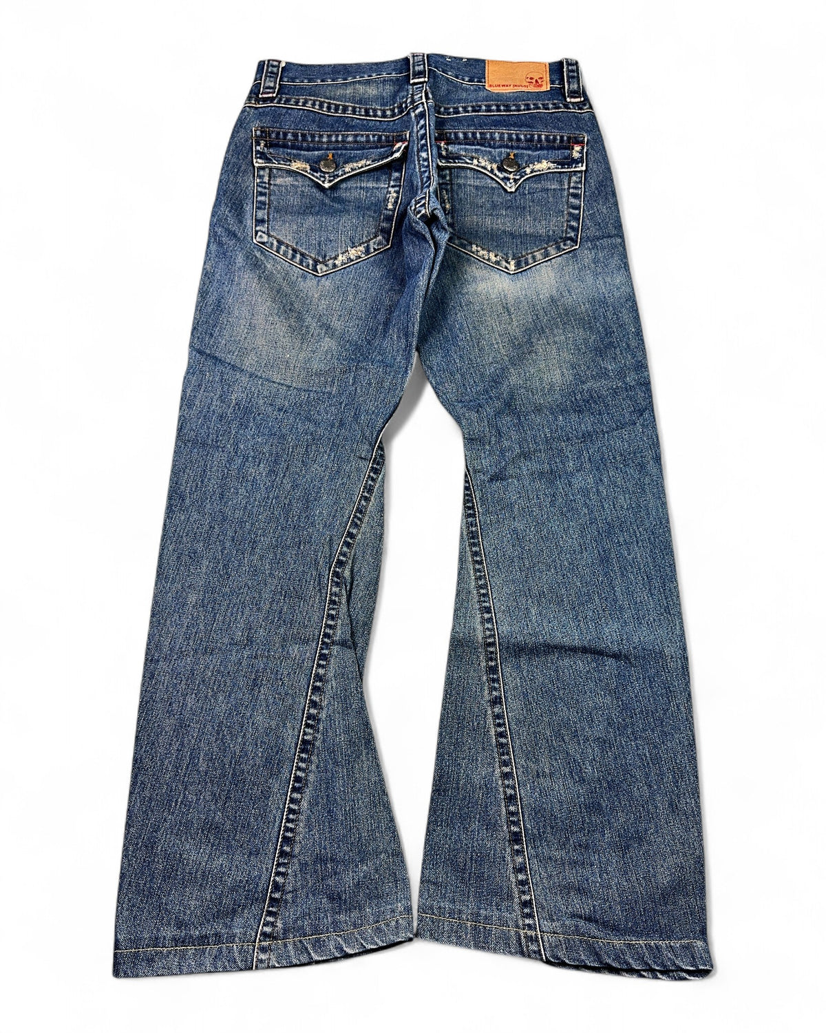 2000's Blueway [kulo] Japanese Archive Bootcut/Flared Jeans *very rare 30x30 (M)