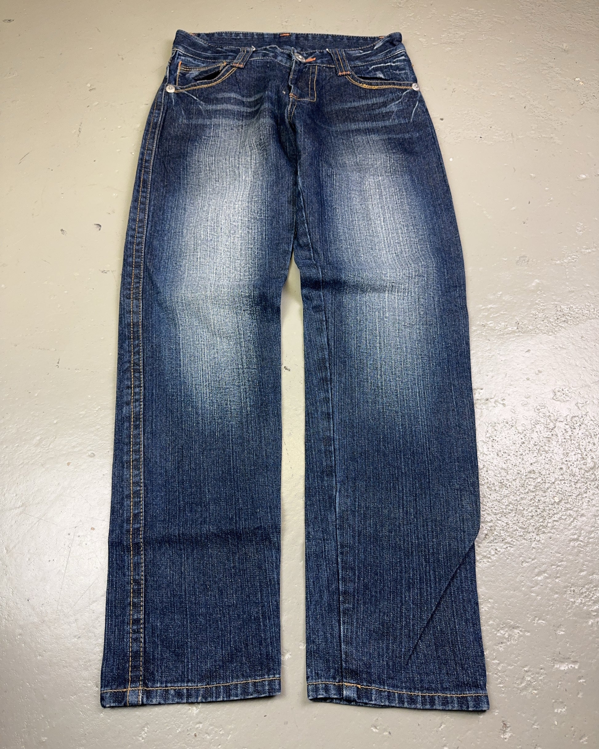 2000's Big Wave Straight Jeans *rare 28x28 (S)