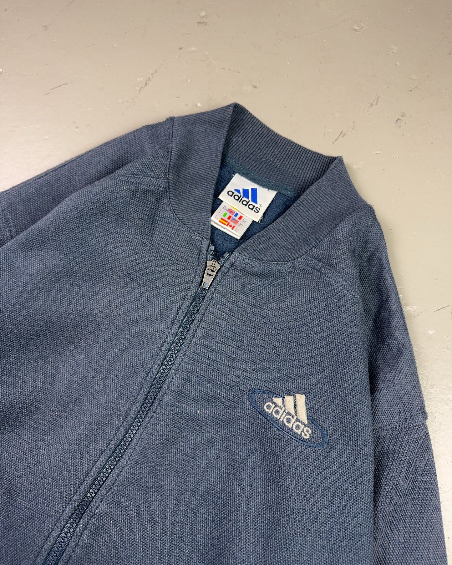 1990's Adidas Zip Jacket/Sweater *very rare (M)