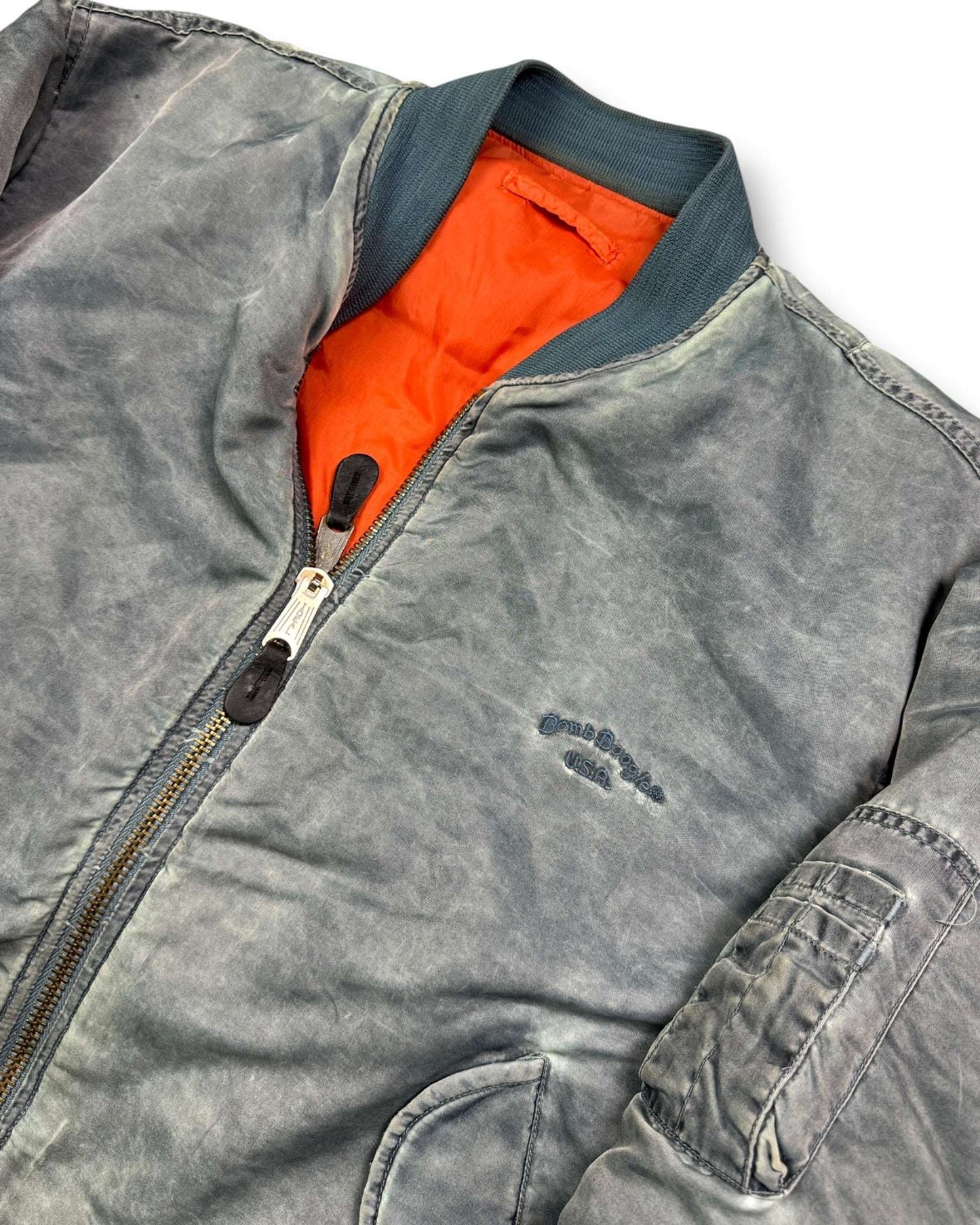 1990's Bomb Boogie Bomber Aviator Jacket *very rare (L)
