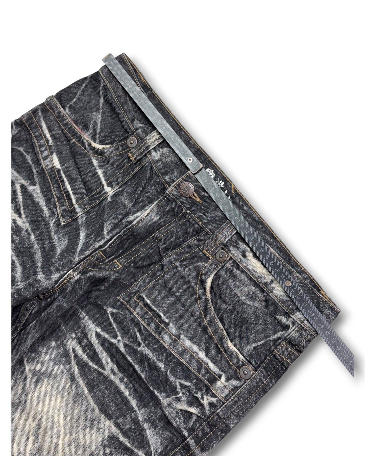 2000's Oniarai Japanese Baggy Jeans *very rare 36x30 (XL)