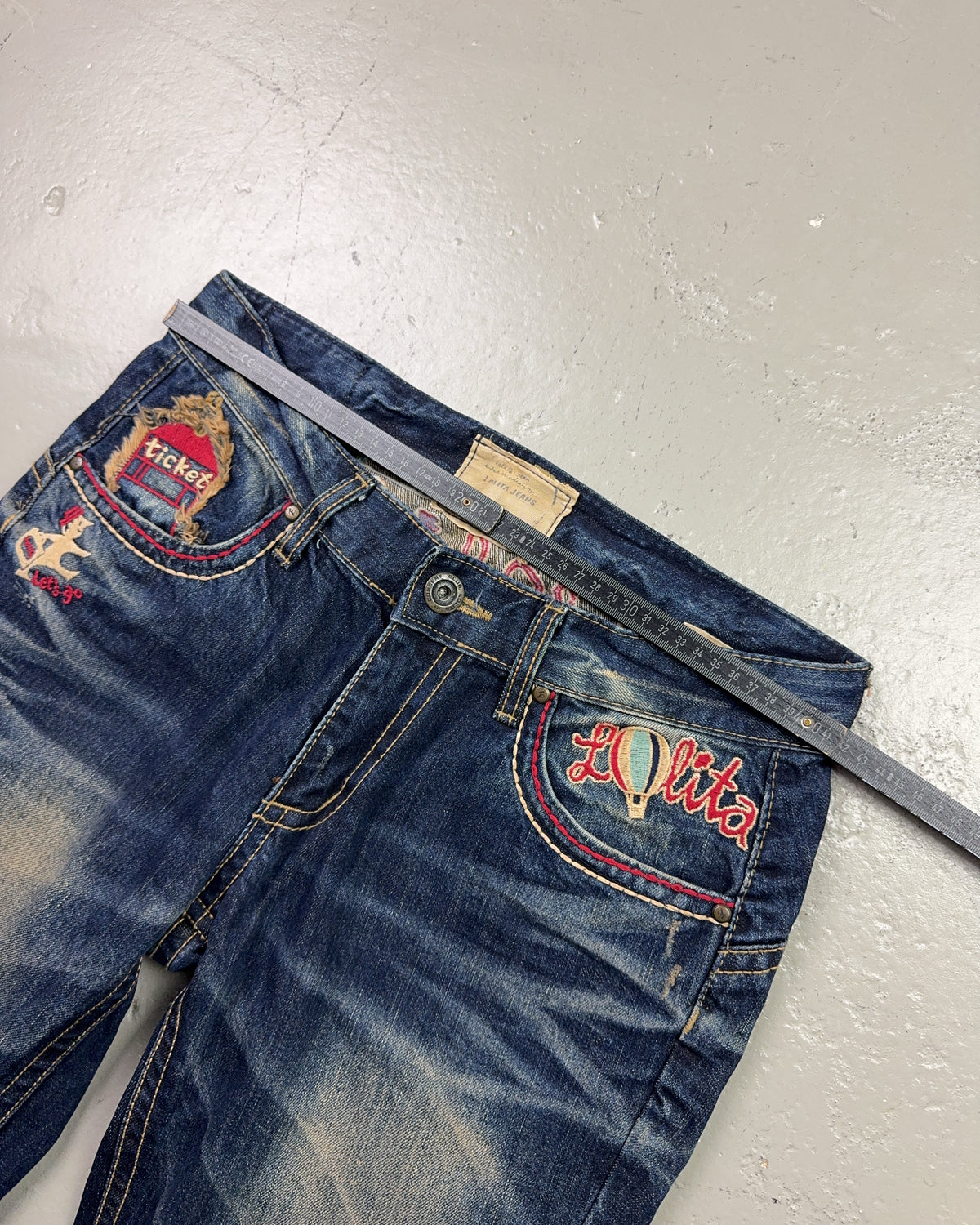 2000's Lollita Jeans Japanese Archive Straight/Baggy Jeans *very rare 32x28 (M)
