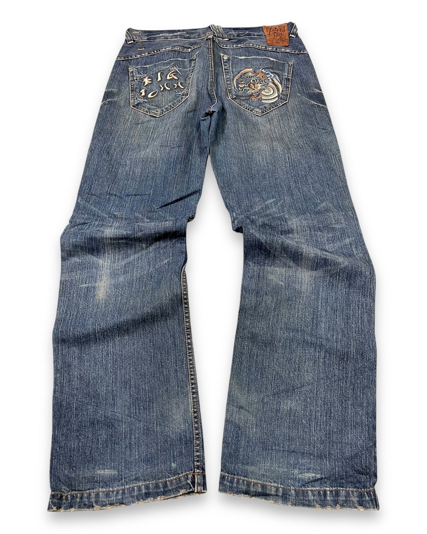 2000‘s Big John Japanese Baggy Jeans *very rare 34x34